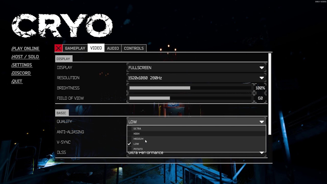 Playing Cryo Online