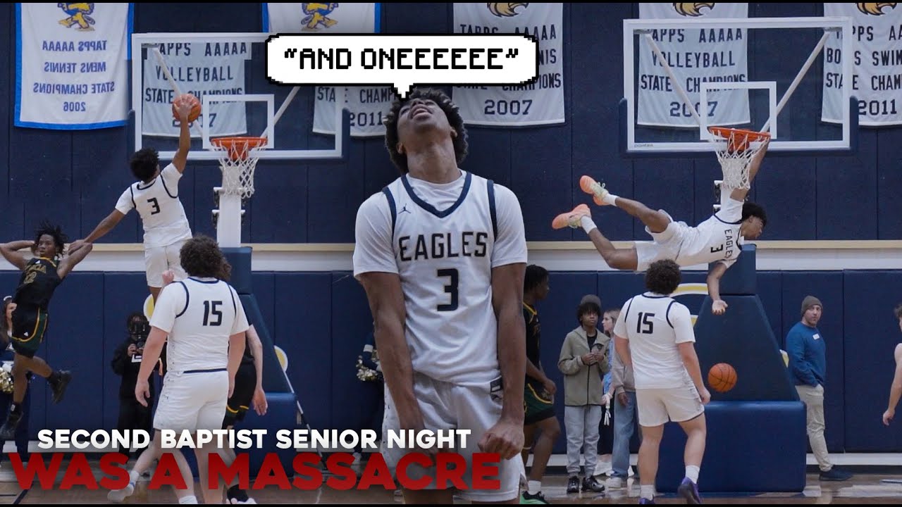 5Star Reese Alston Activated TEAM TAKEOVER On Senior Night!! Second Baptist VS Fort Bend Christian