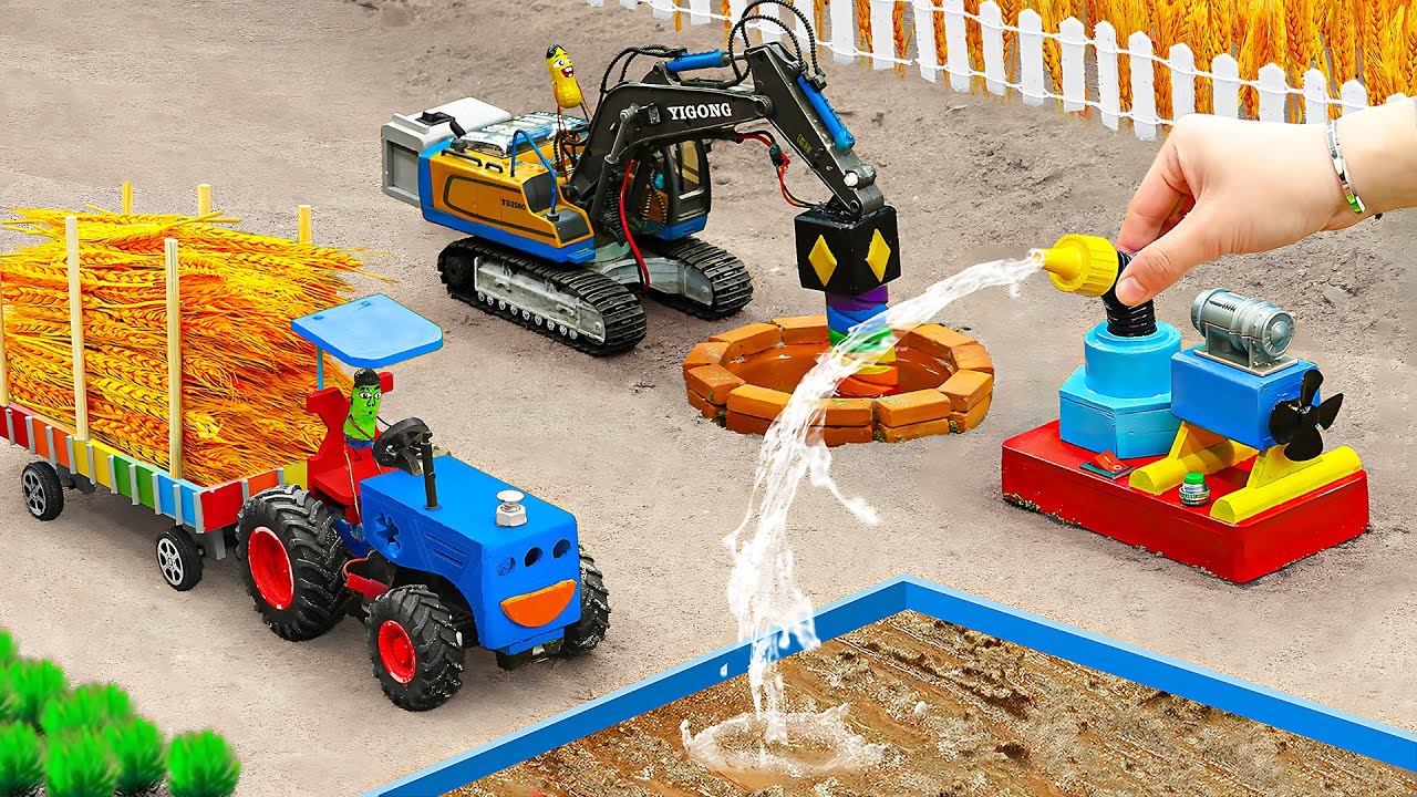 Top most Creative DIY Water Pump with Drilling Machine & MORE Science Project | HP Mini DIY Tractor