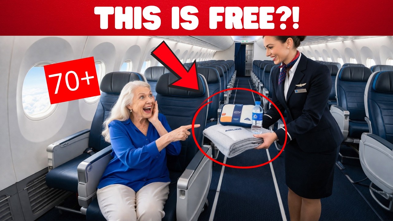 Flying After 70? 13 Free Things Seniors Can Ask For On A Flight in 2026!