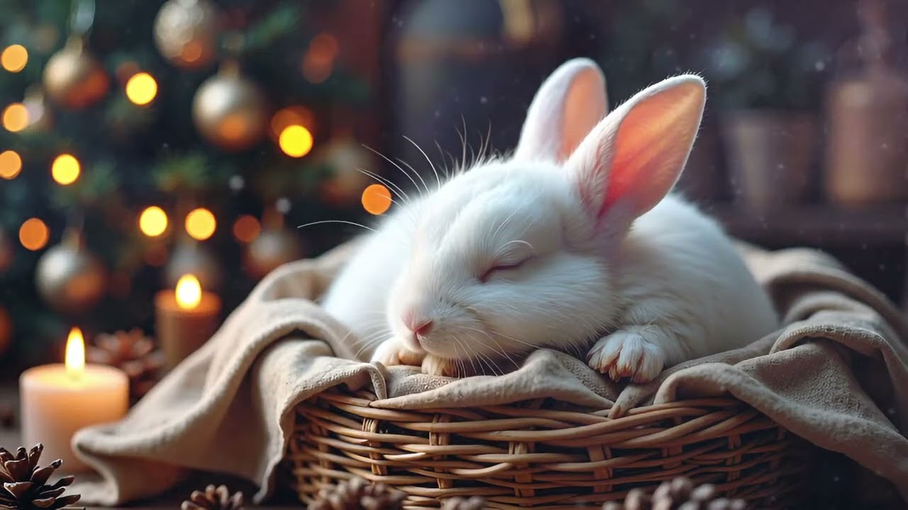 Sleeping Rabbit 🐰💤 Deep Sleep Ambient Music & Calm Night Atmosphere
