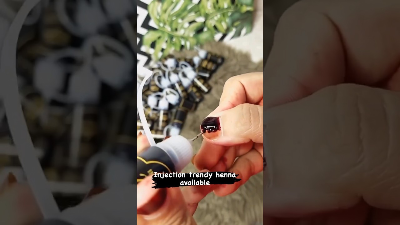 Trendy Injection Peel Off Nail Henna | WhatsApp: 9710898180 to order #injectionhenna #mehendi