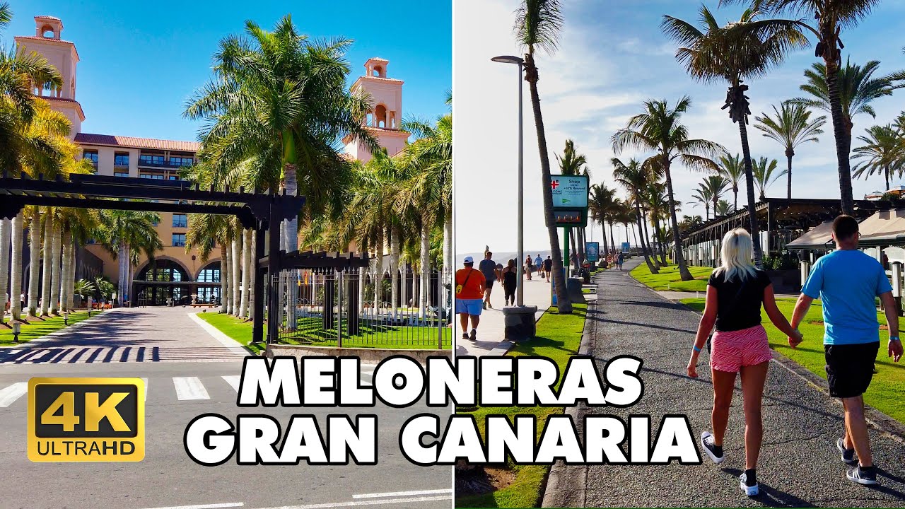 MELONERAS 🌞 Maspalomas Gran Canaria 🇪🇸 | Walking Tour [4K UHD] | JoyofTraveler