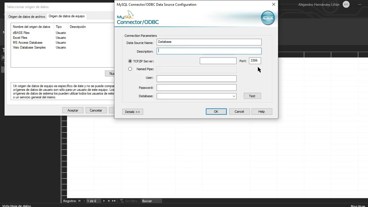 Migrar Base de datos de Access a MySQL