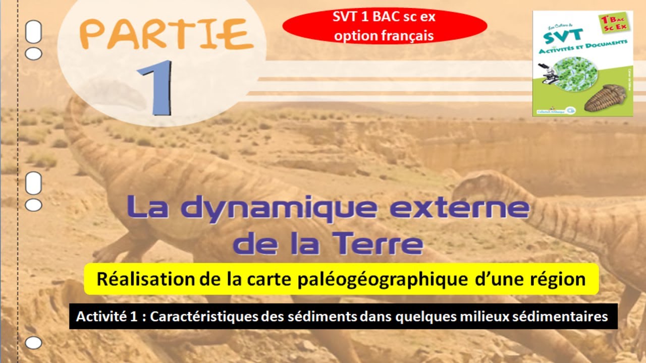 Phénomènes géologiques externes réalisation de la carte paléogéographique d'une région شرح بالداريجة