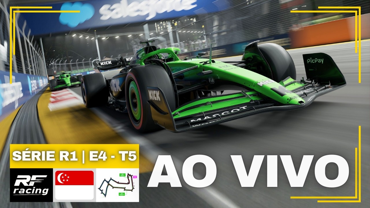 🔴 F1 25 - SINGAPURA - MARINA BAY 🇸🇬 | RFR LEAGUE - S&Eacute;RIE R1 (GRID ELITE) - ETAPA 04 | TEMPORADA 5