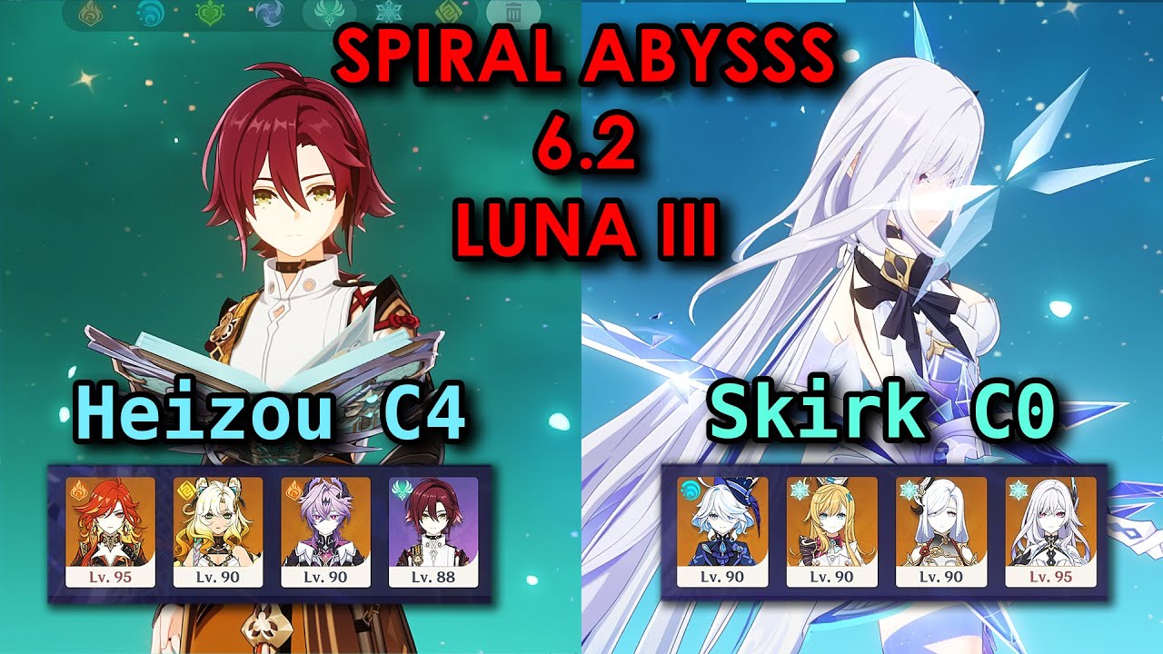 Heizou Fire Bender | Spiral Abyss 6.2 Luna III Floor 12 | Genshin Impact