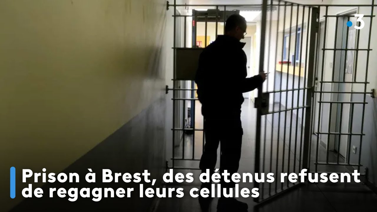 Prison à Brest, des détenus refusent de regagner leurs cellules