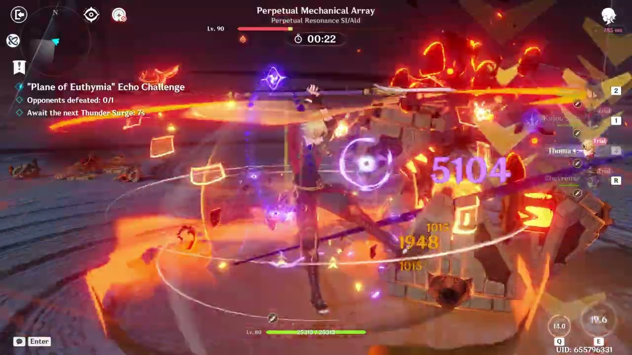 Raiden's Envisaged Echo without an artifact set