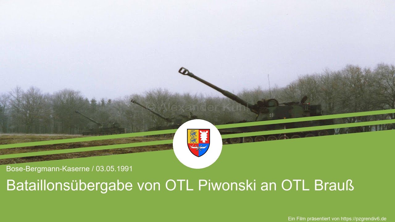 PzArtBtl 165 - Übergabe von OTL Piwonski an OTL Brauß (03.05.1991)