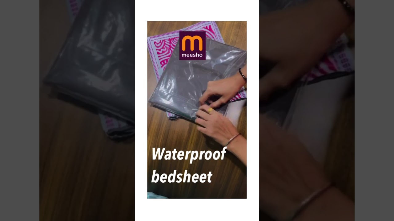 Bedsheet @Meesho  #meesho #viralvideo #shorts #meeshohaul #bedsheets #waterproof