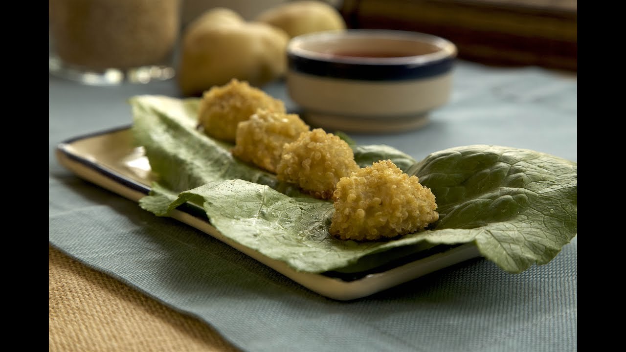 Bolitas de quinoa con papa- Botana vegetariana