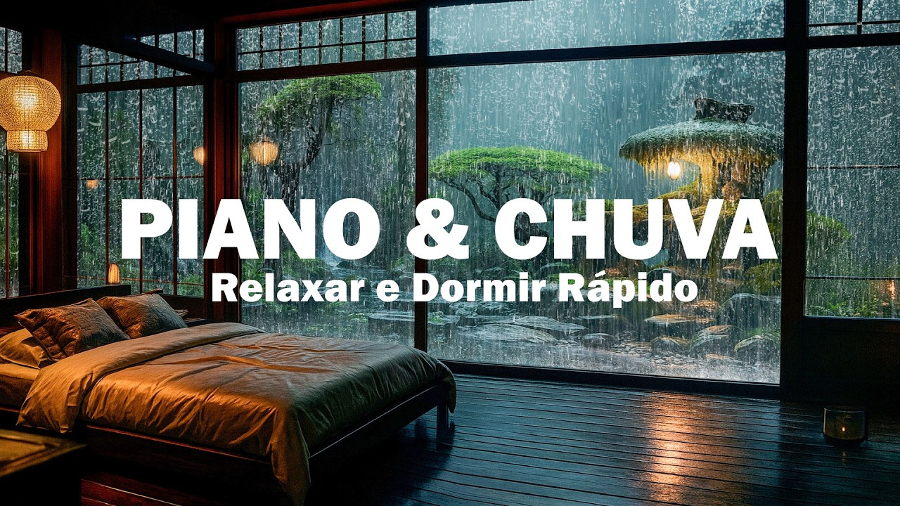 Música Relaxante para Dormir – Chuva Calmante & Piano Delicado para Aliviar a Alma Cansada e Emoções