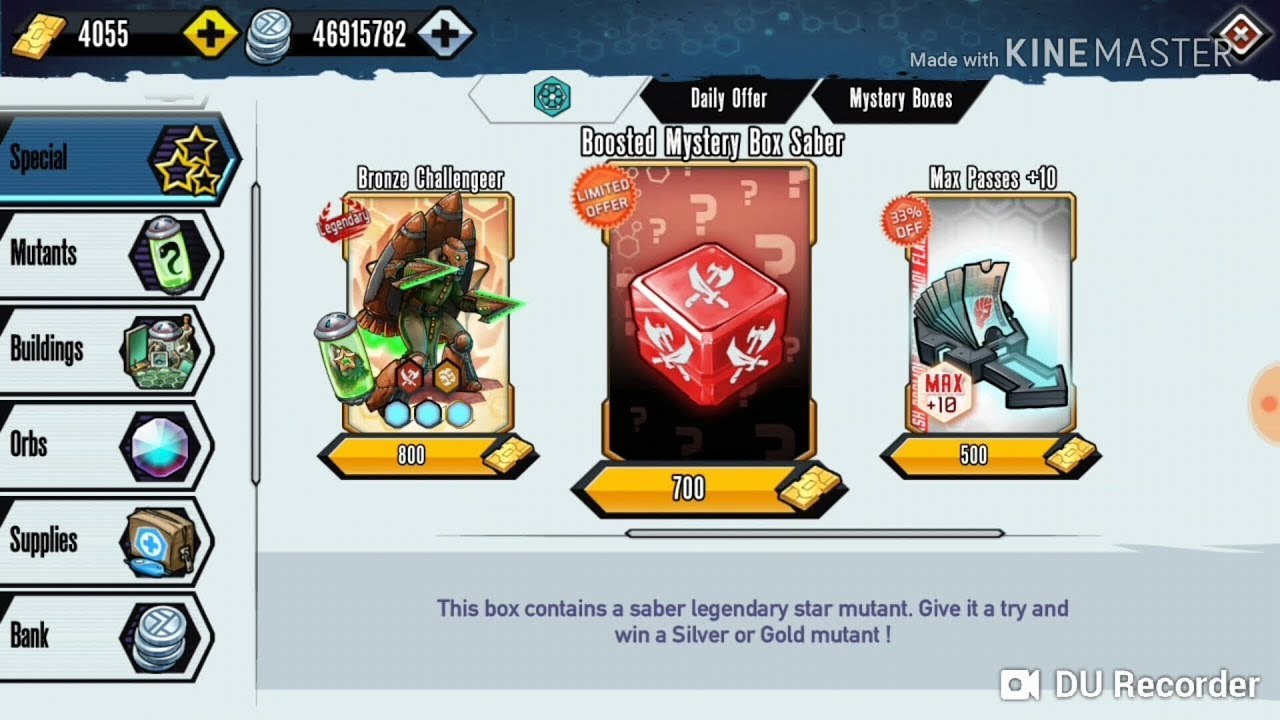 Mutants Genetic Gladiators Boosted Mystery Box Saber | MGG