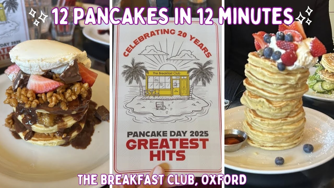 12 Pancakes in 12 Minutes Challenge | The Breakfast Club, Oxford