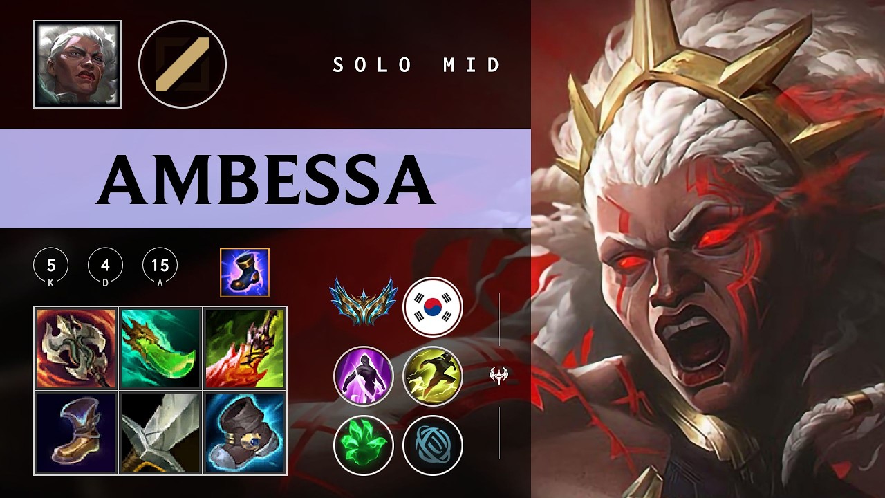 Ambessa Mid vs Ryze - KR Challenger Patch 26.04