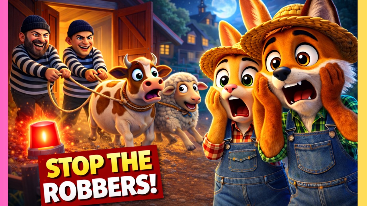 Ruby & Finn SHOCKED! Robbers Steal Farm Animals at Night! 🐄🚨 | Funny Farm Cartoon