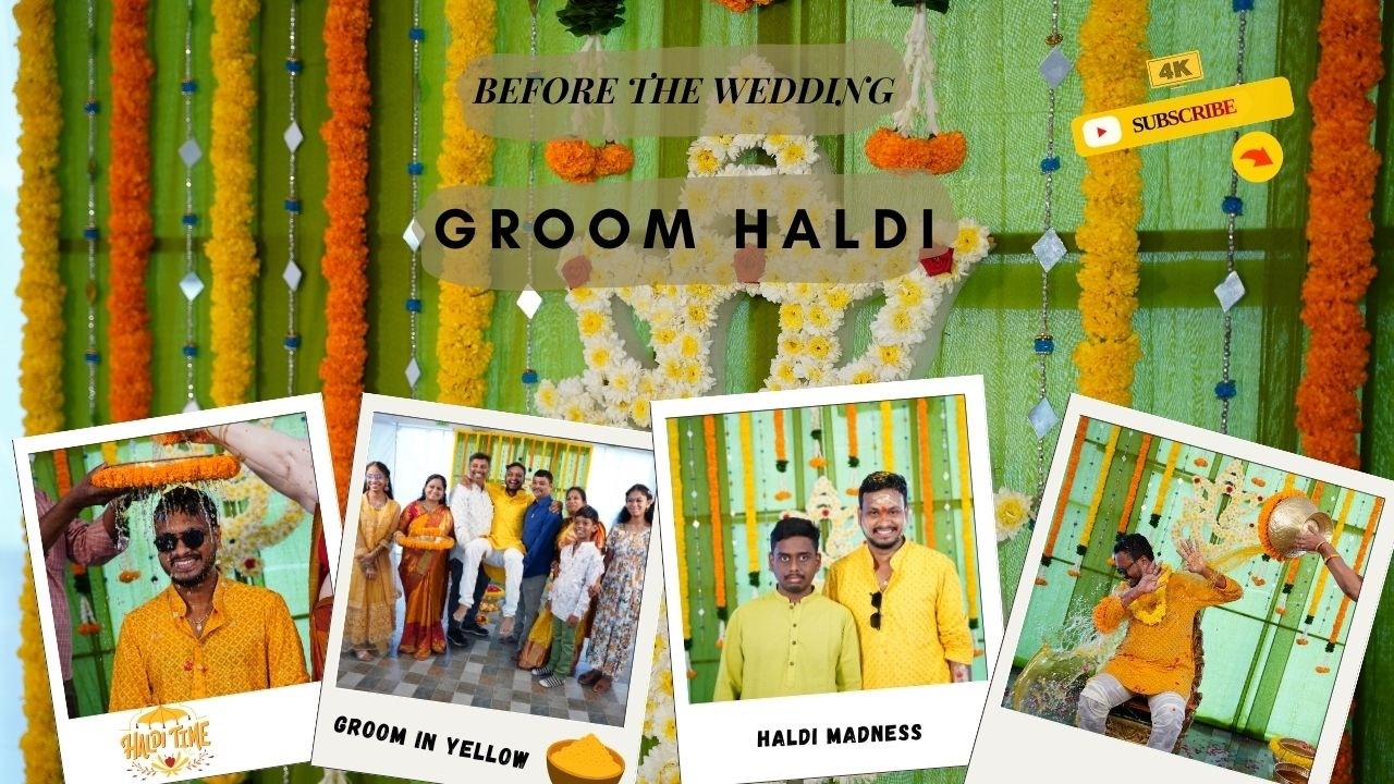 Mallesh Haldi Ceremony 💛 | Wedding Festivities | Haldi Highlights #haldi #weddingcelebration #trend