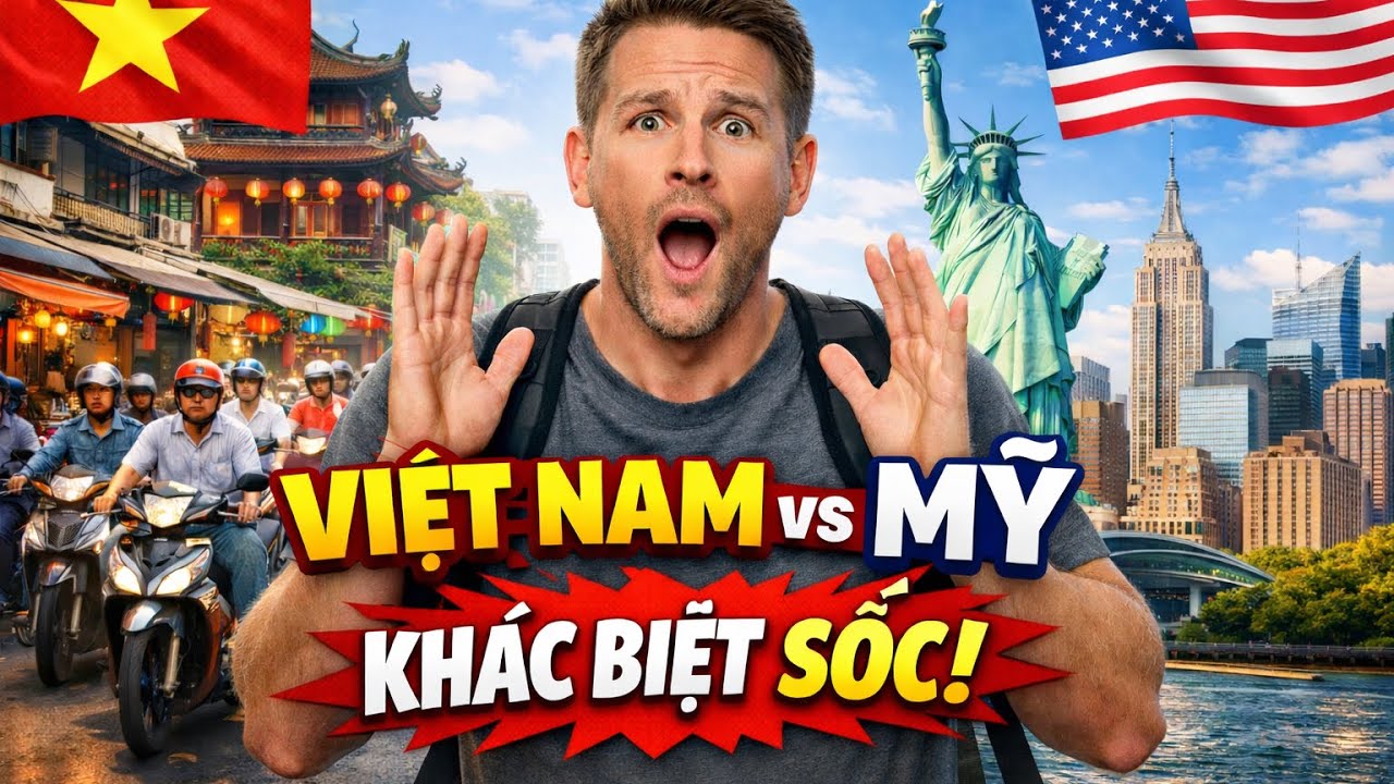 Người Mỹ so sánh Việt Nam và Mỹ – điều gì khác nhất khiến họ bất ngờ?