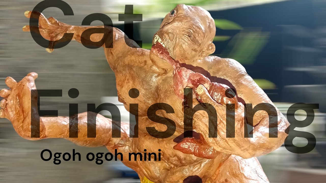 Finishing, Ngarsir ogoh ogoh mini. Lagi satu part selesai!!!! 