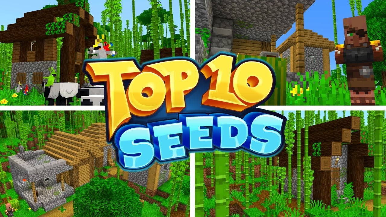 TOP 10 JUNGLE VILLAGE SEEDS For MINECRAFT BEDROCK EDITION! (MCPE, Xbox, PS4, Switch, W10)