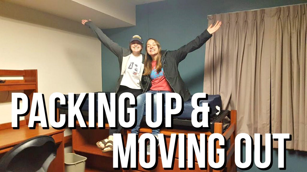 MOVING OUT OF OUR FRESHMAN DORM | College Vlog