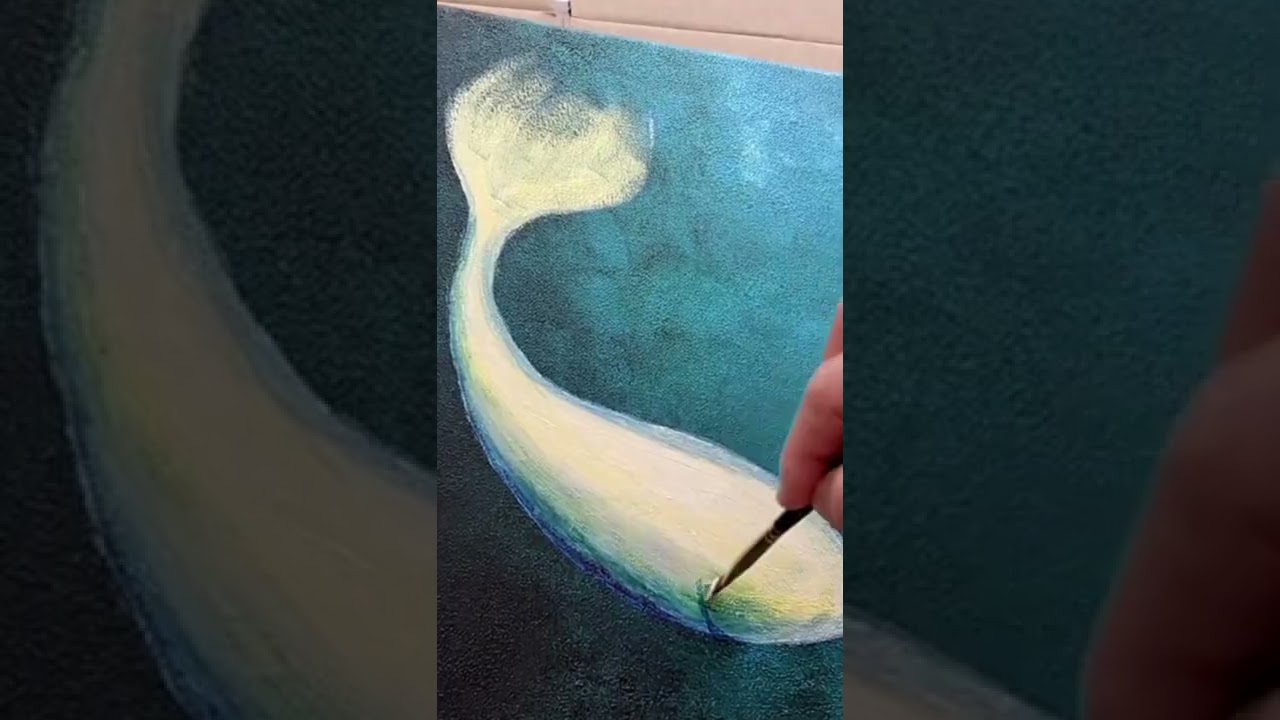 How to paint a Koi fish / acrylic painting tutorial / fish painting