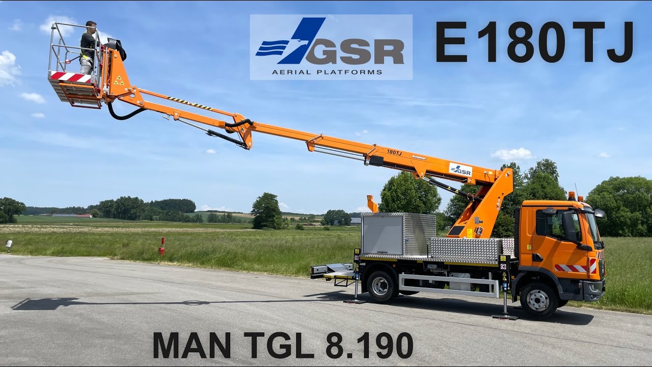 Produktvideo GSR E180TJ -  LKW Arbeitsbühne auf 7,5to MAN TGL 8.190