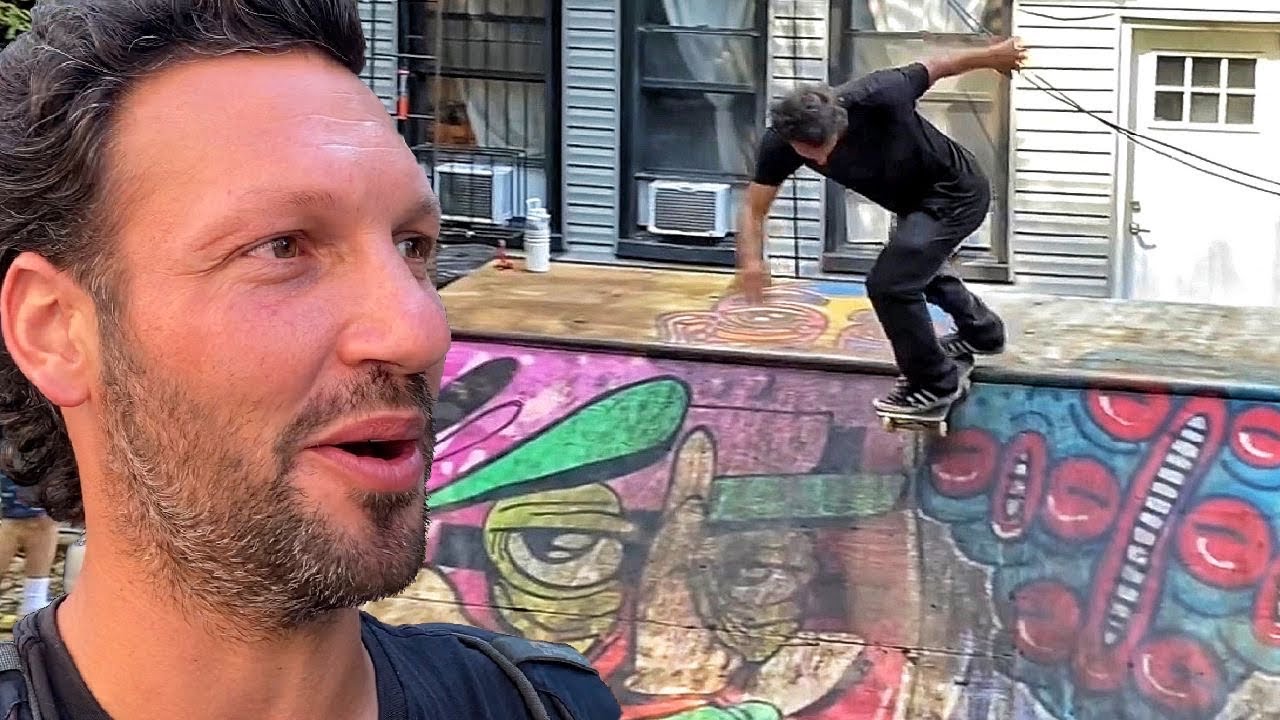SECRET Backyard Mini Ramp Session!