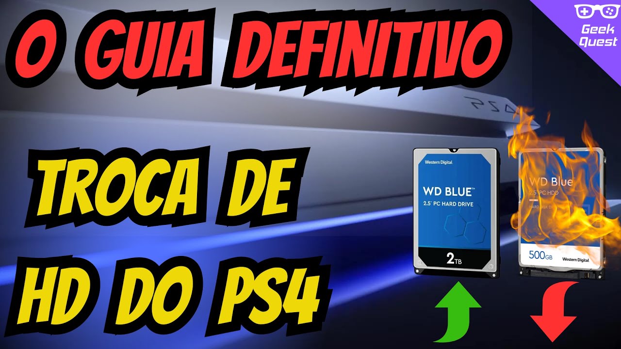 Trocando o HD do PS4 Sem perder Dados