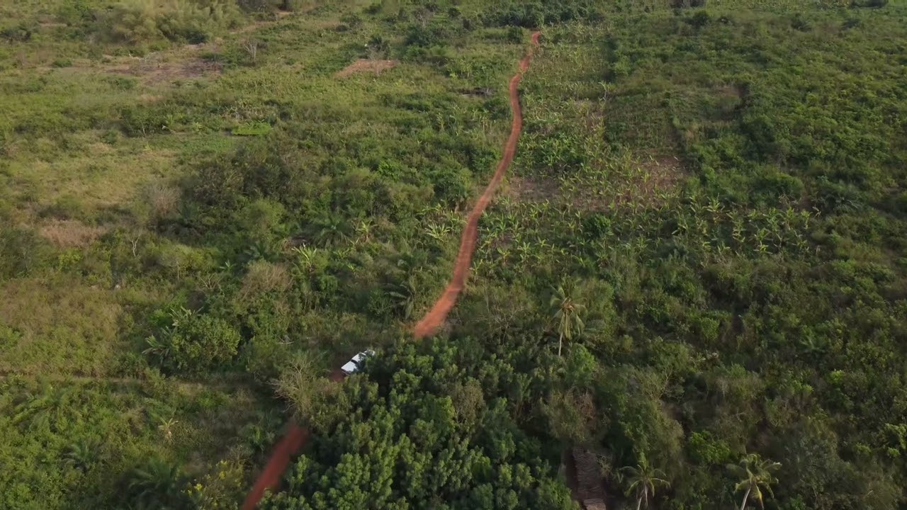 Land for sale in Winneba Ghana, Drone Footage aaimcs.com￼