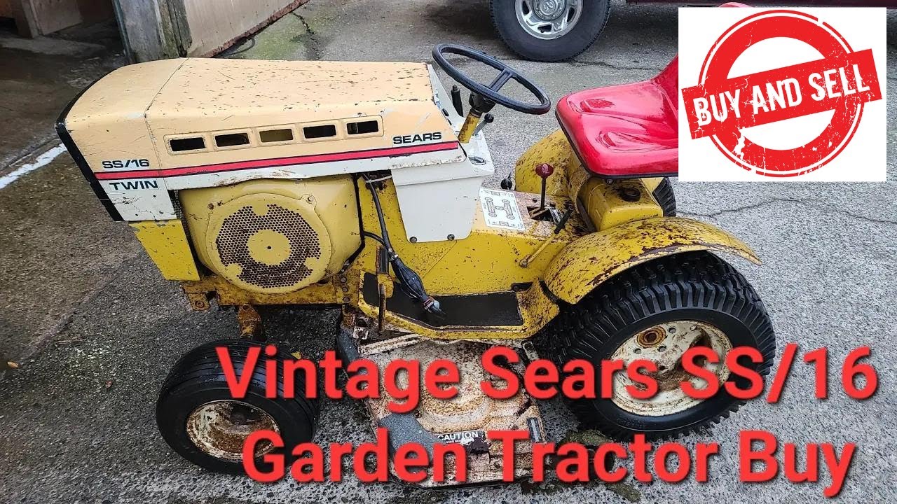 Buy & Sell - Vintage Sears SS16 Suburban garden tractor