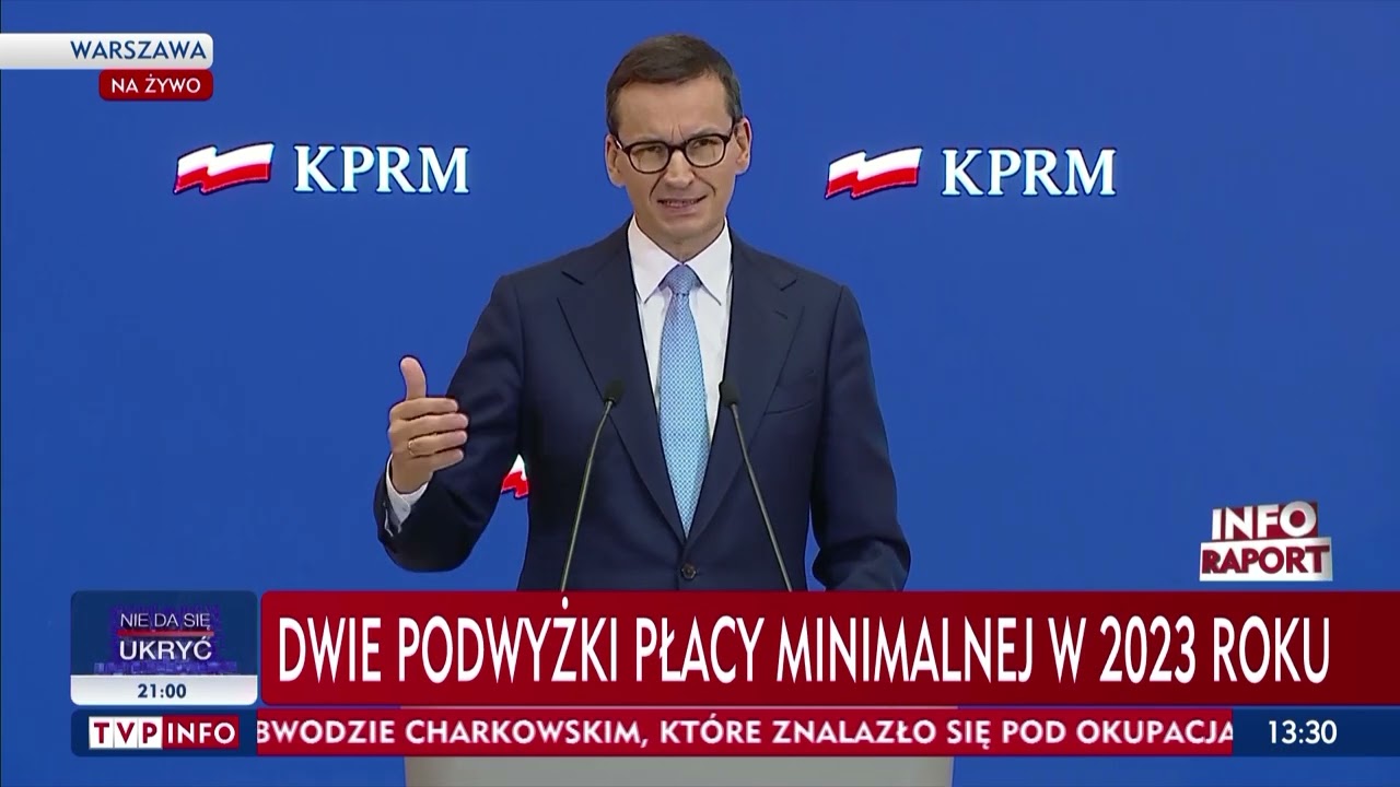 Premier: minimalne wynagrodzenie w 2023 r. wzrośnie do 3490 zł, a stawka godzinowa do 22,80 zł