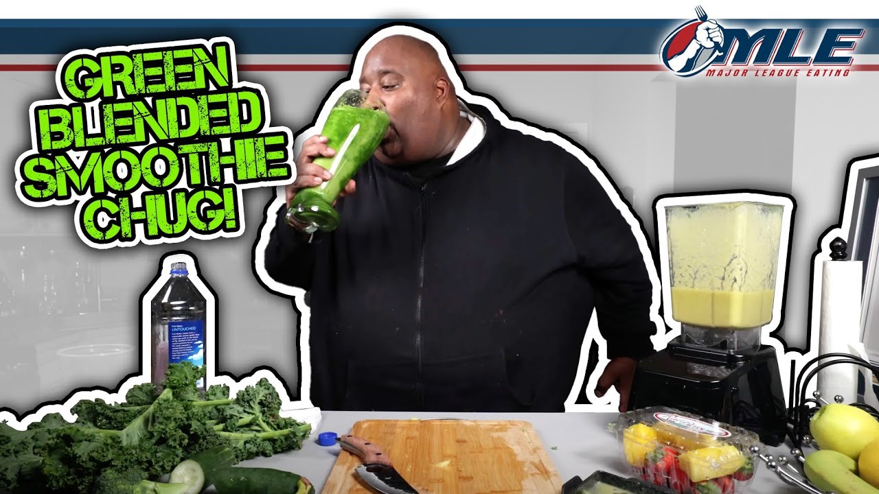 Badlands Makes & Blends a Green Smoothie From Scratch, Then CHUGS IT QUICK FAST!