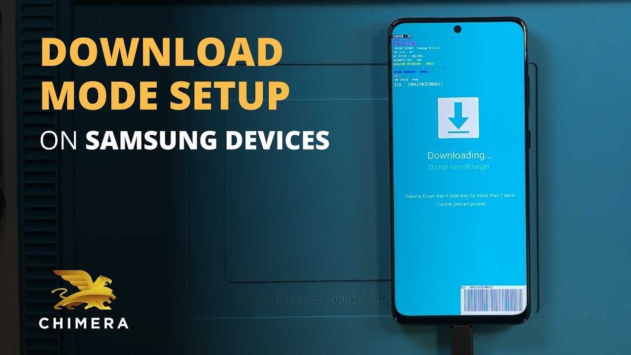 Connecting Samsung devices in Download (ODIN) Mode to ChimeraTool