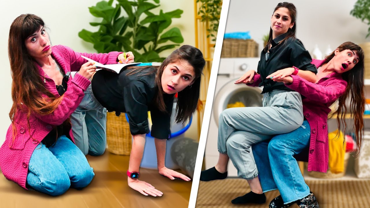 Ev arkadaşı Ayşe ve Ümit ile komik video! Kızlar ev eşyası oluyor!