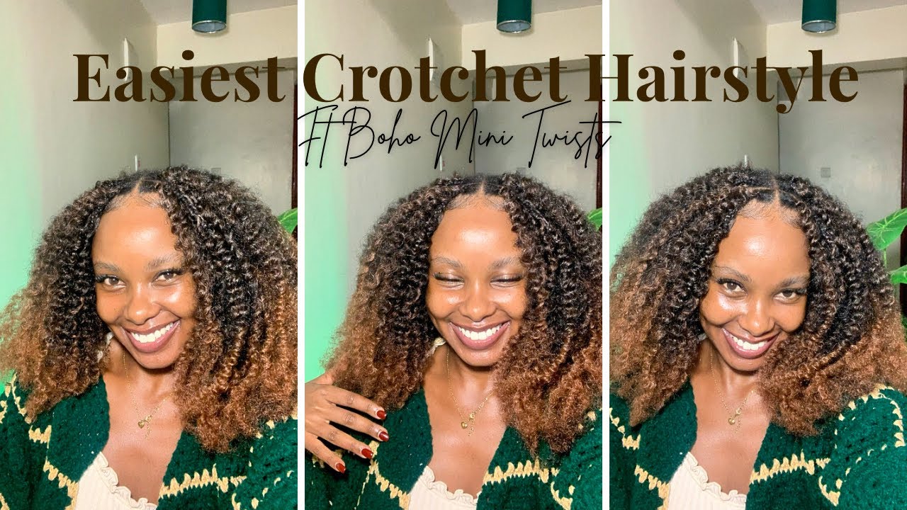 EASIEST CROCHET HAIRSTYLE?! | Crotchet tutorial on 4c hair | Heatless and painfree hairstyle #4chair