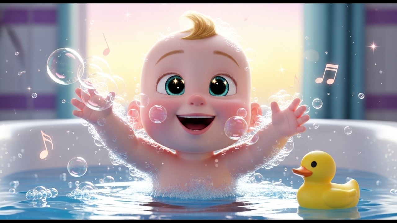 The Bath Time Song 🛁🫧 | Fun Toddler Nursery Rhyme & Baby Song