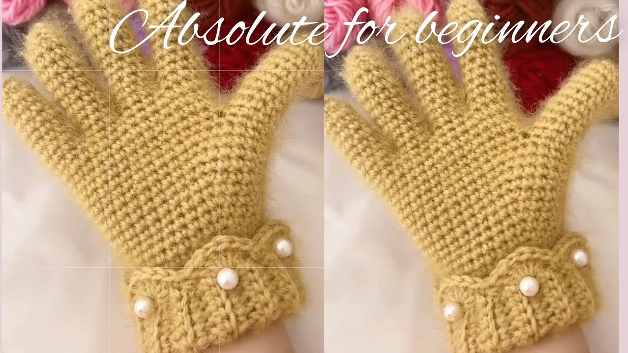 DIY**Crochet Gloves Tutorial For Beginners #crochet @Amazing_ideas11