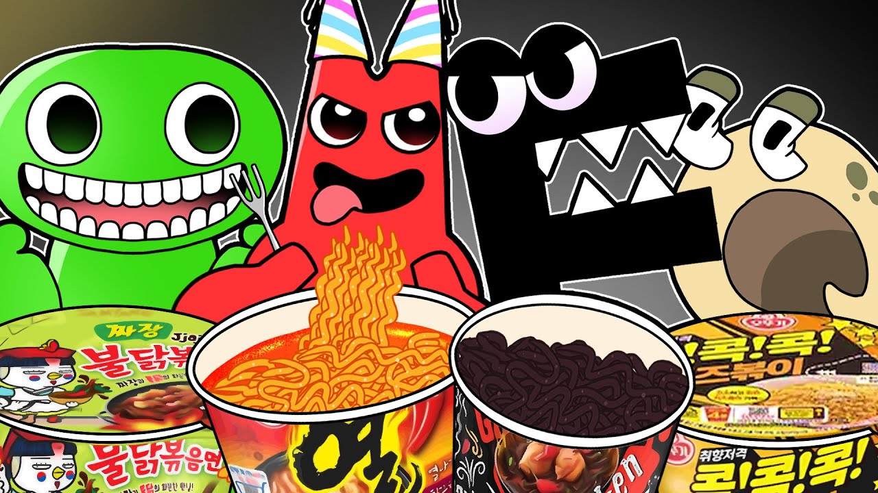 Garten of Banban VS Alphabet Lore Convenience Store Food Mukbang COMPLETE EDITION | ANIMATION | ASMR