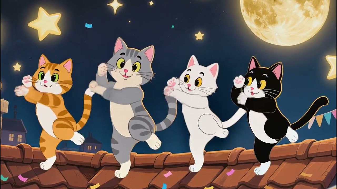 Canción de Gatito | canción de animales | Arcoíris - Canciones infantiles