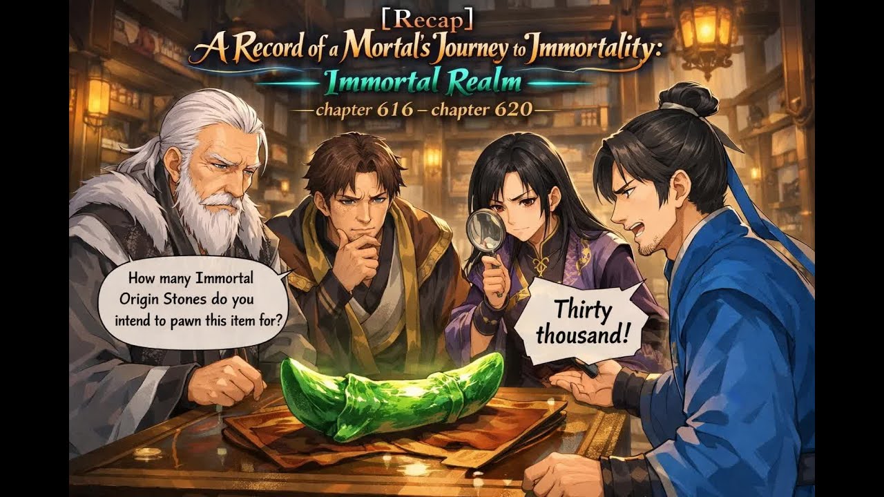 [Recap] A Record of a Mortal's Journey to Immortality: Immortal Realm chapter 616 - chapter 620