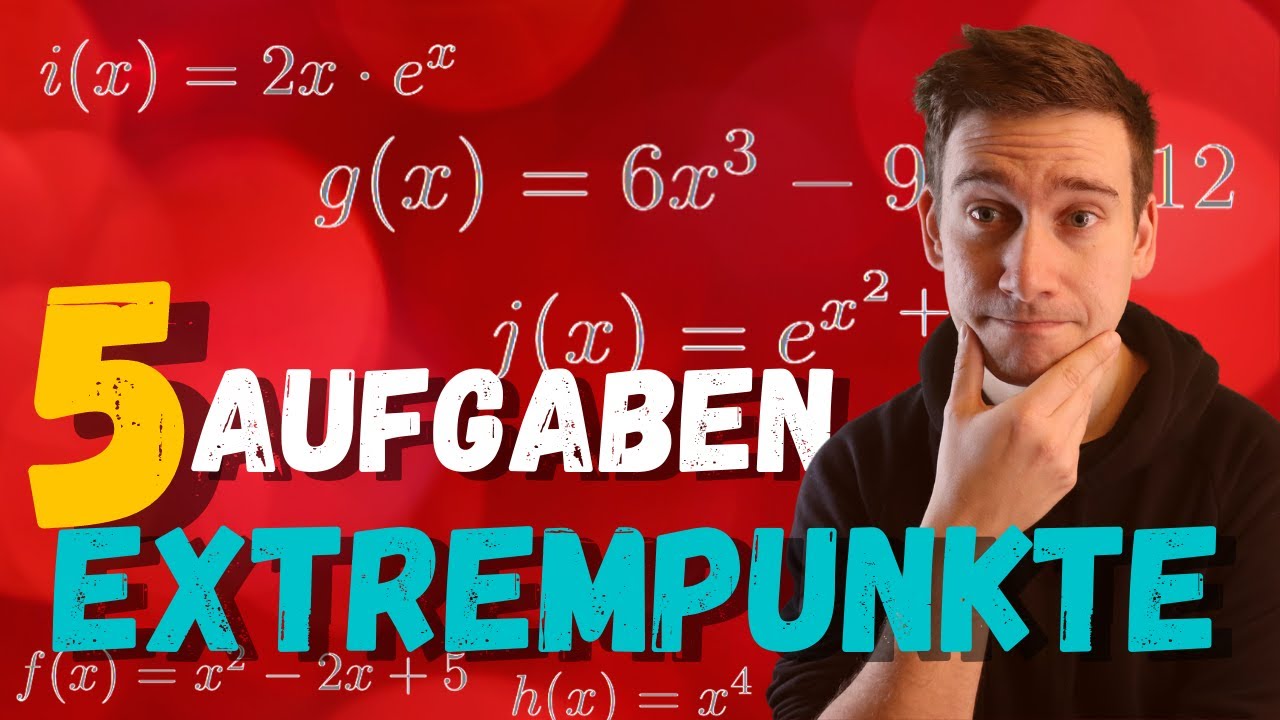Mathe Abi: Berechne den Extrempunkt | 5 Aufgaben | How to Mathe Abi 2025: Kurvendiskussion