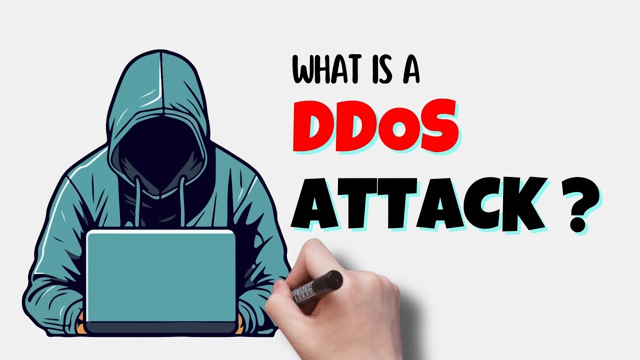 Что такое DDoS-атака | Объяснение за 3 минуты | Анимация на доске