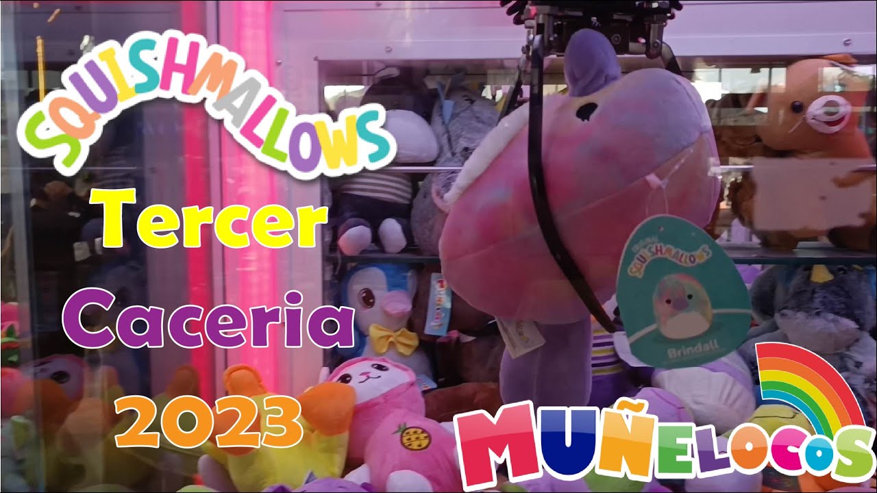 Cacería de Muñelocos Squishmallows 🧸 Tercer caceria 2023 Ganando munelocos en maquinas de garra