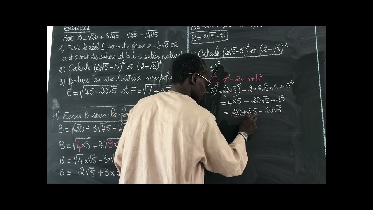 Mr Diakhaté ( Collèges  SALDIA) Racines carrées ( 1ere.  Partie)