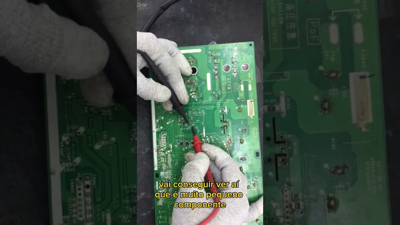 Teste de curto do resistor #eletr&ocirc;nica #climatr&ocirc;nico #refrigerista #arcondicionado #AME