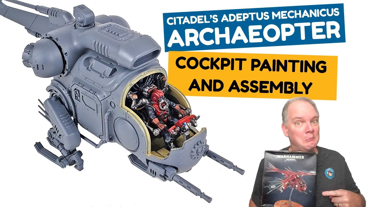 Citadel's Adeptus Mechanicus Archaeopter Part 1: Cockpit Painting And Assembly