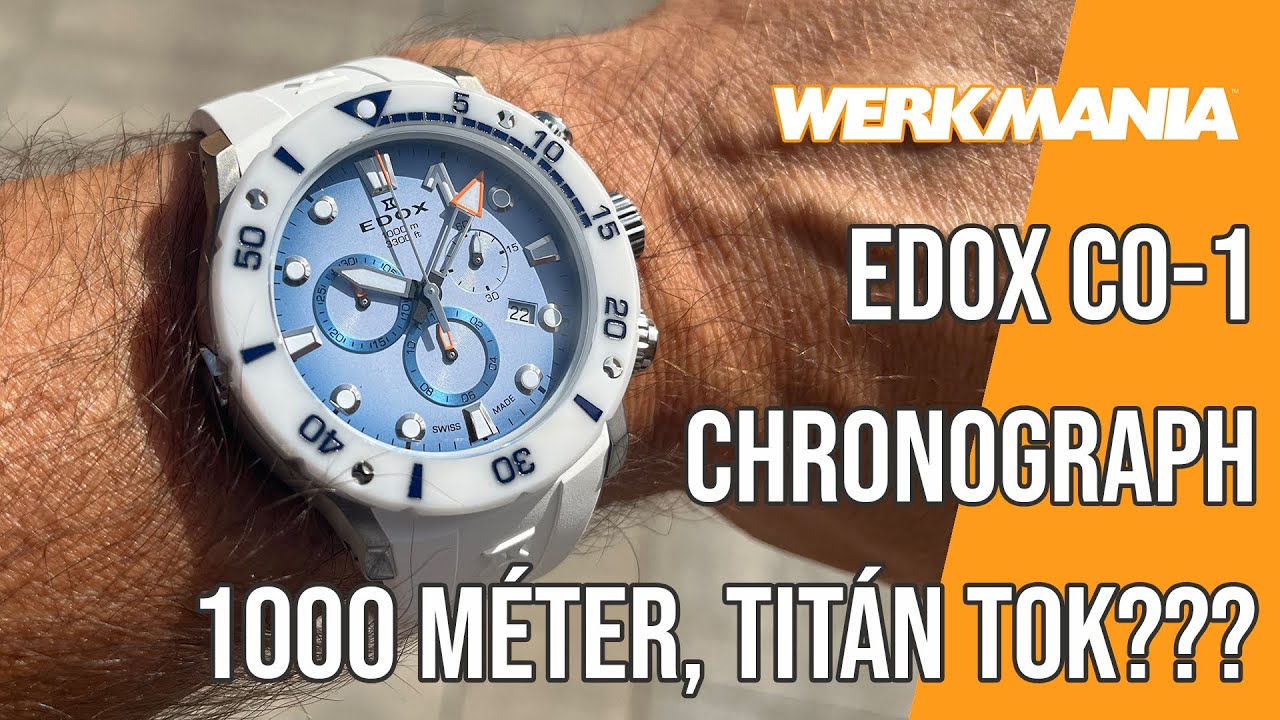Edox CO-1 Chronograph - kinek ne lenne szüksége 1000 méteres vízállóságra?
