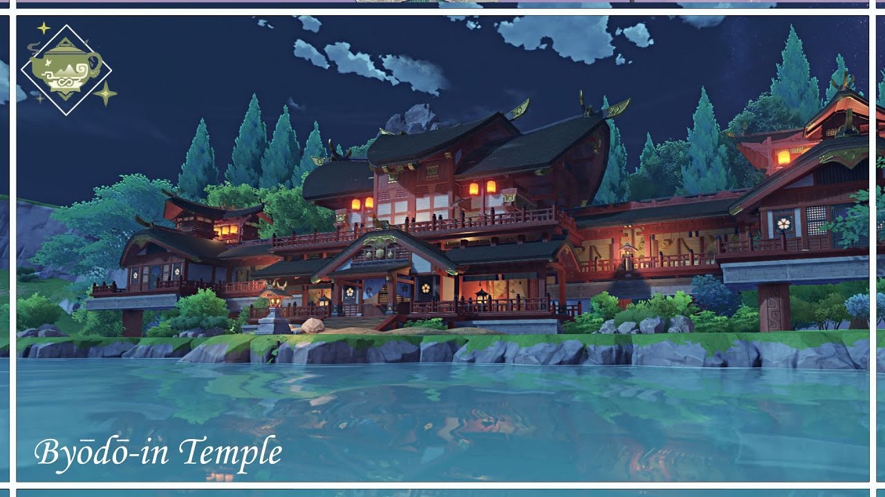 🕊️Byōdō-in Temple🕊️ Cool Isle: Conch Court || Serenitea Pot Genshin Impact
